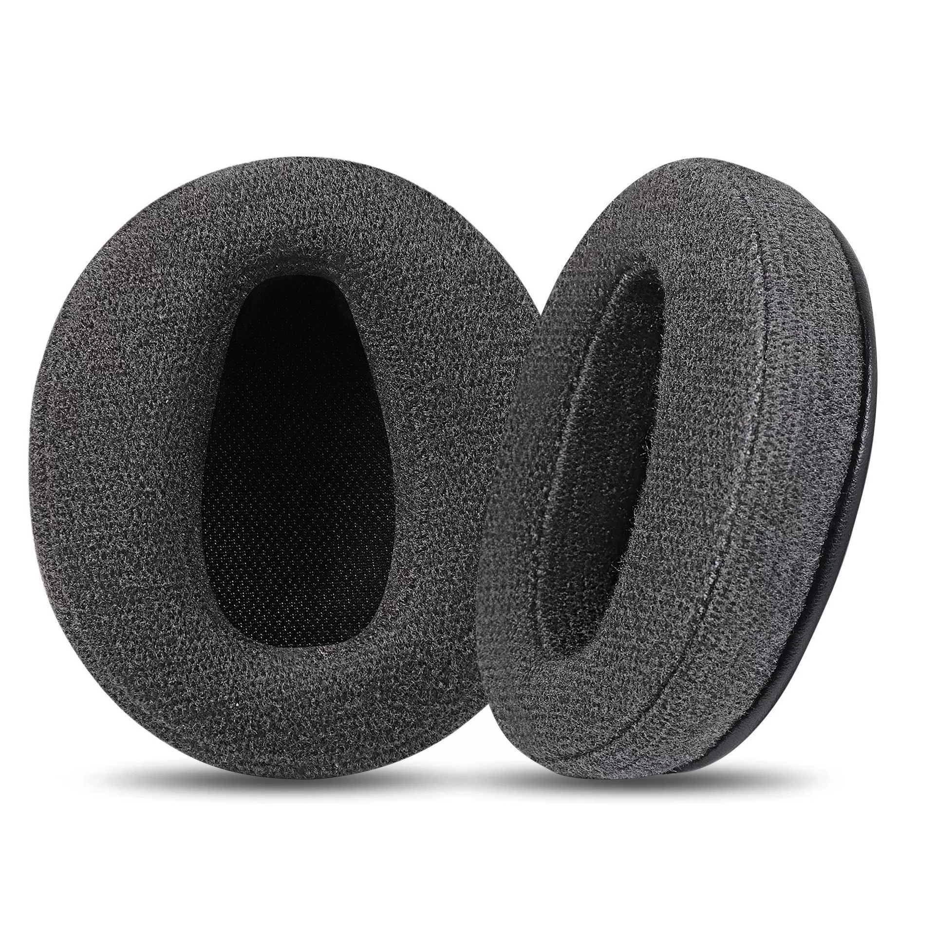 INF Hörlurskuddar för Sony WH-CH710N - Mörkgrå, Mjukt Bomullstyg, 2-pack