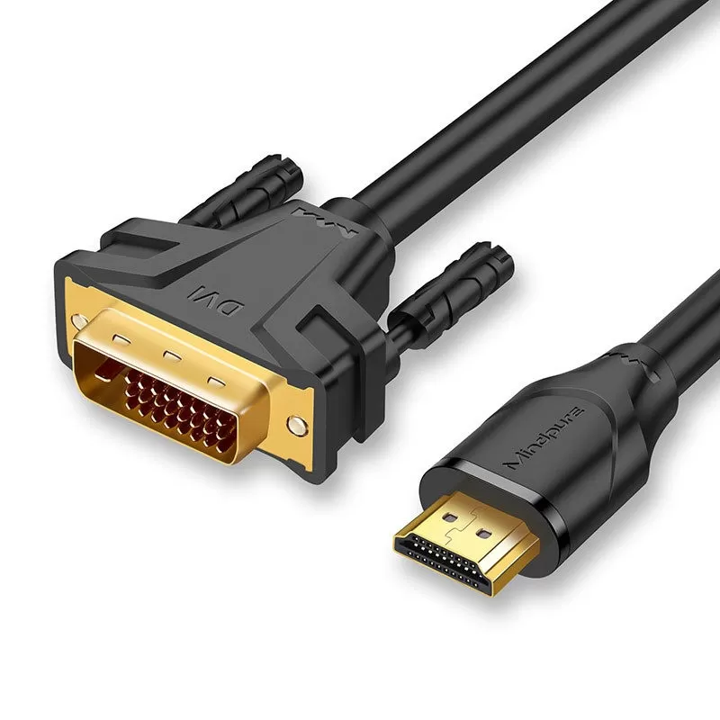 INF HDMI till DVI-kabel - Högupplöst anslutning för dator, TV och spelkonsoler 20 m