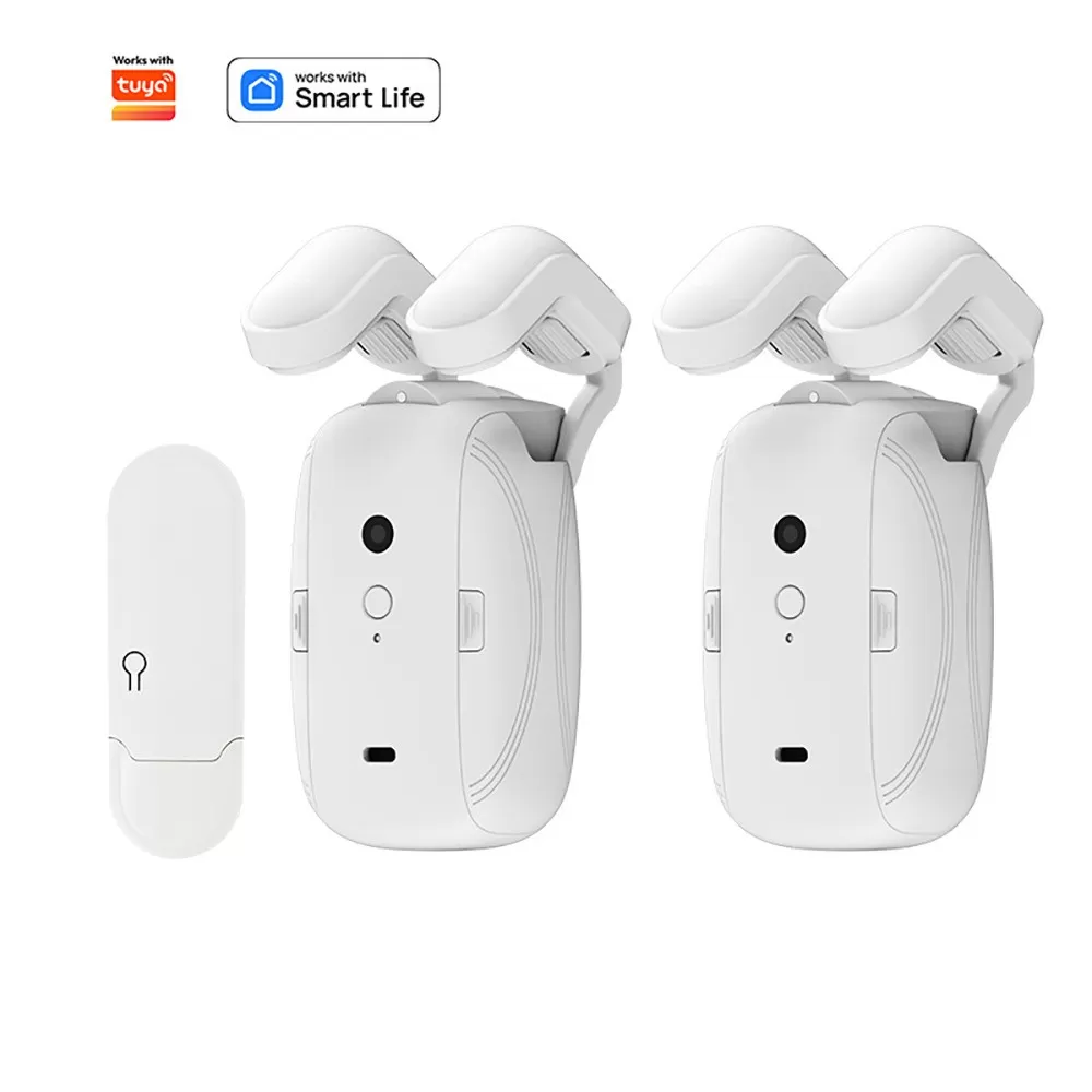 INF Smart Elektrisk Gardinmotor - WiFi Dubbel Öppning för Romerska Stänger