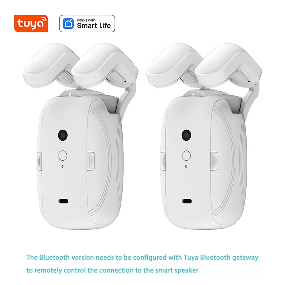 INF Smart Elektrisk Gardinmotor - Bluetooth Dubbel Öppning Romersk Stång