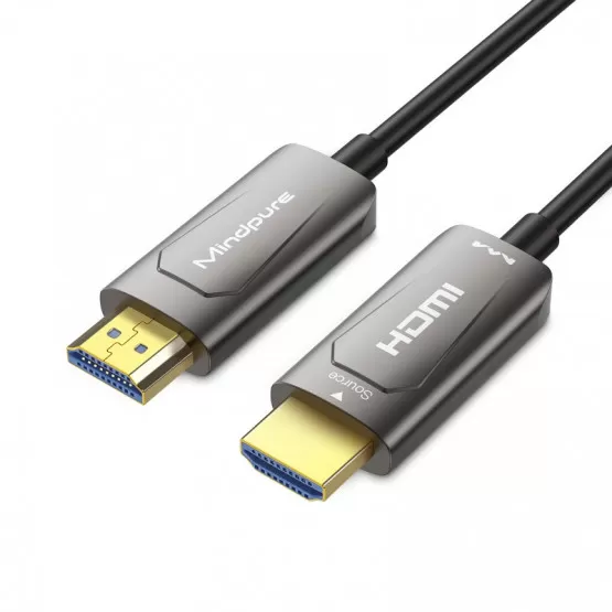INF HDMI Optisk Fiberkabel: 4K Högupplöst Kabel för TV, Dator och Projektor - Stöder 4K@60Hz, 2K@144Hz och 1080P@240Hz 30 m