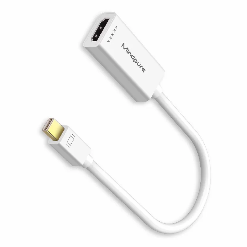 INF Mini DisplayPort (DP) till HDMI-adapterkabel 4Kx2K - 0.15m Vit