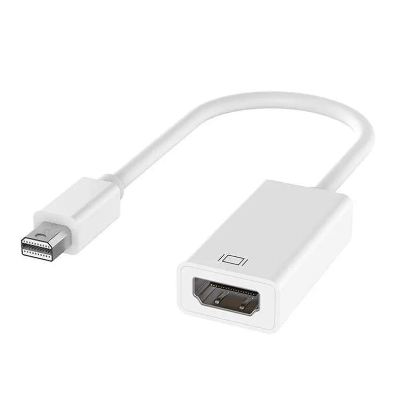 INF Mini DisplayPort (DP) till HDMI-adapterkabel - 1080P, 0.15m Vit