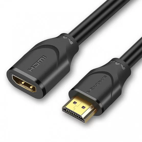 INF HDMI Förlängningskabel - 4K 60Hz Högupplöst Förlängningskabel för Dator och Skärm 1 m