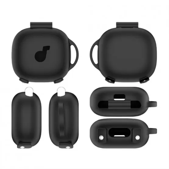 INF Silikonskyddsfodral för Anker Soundcore Sport X20/X20 Bluetooth-hörlurar - Vattentätt och stötsäkert Svart
