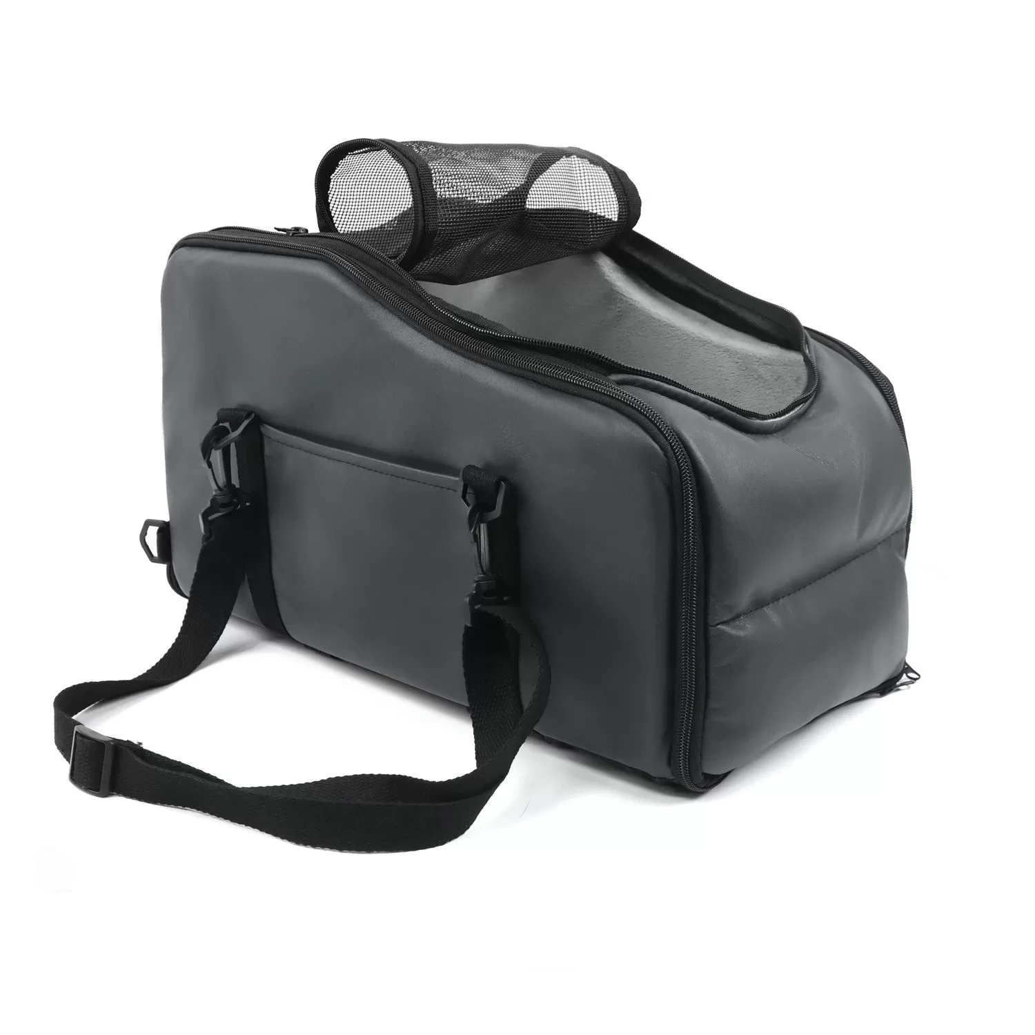 INF Mittkonsol Bilsäte för Husdjur - Säker och Bekväm Transport för Din Katt eller Hund Svart