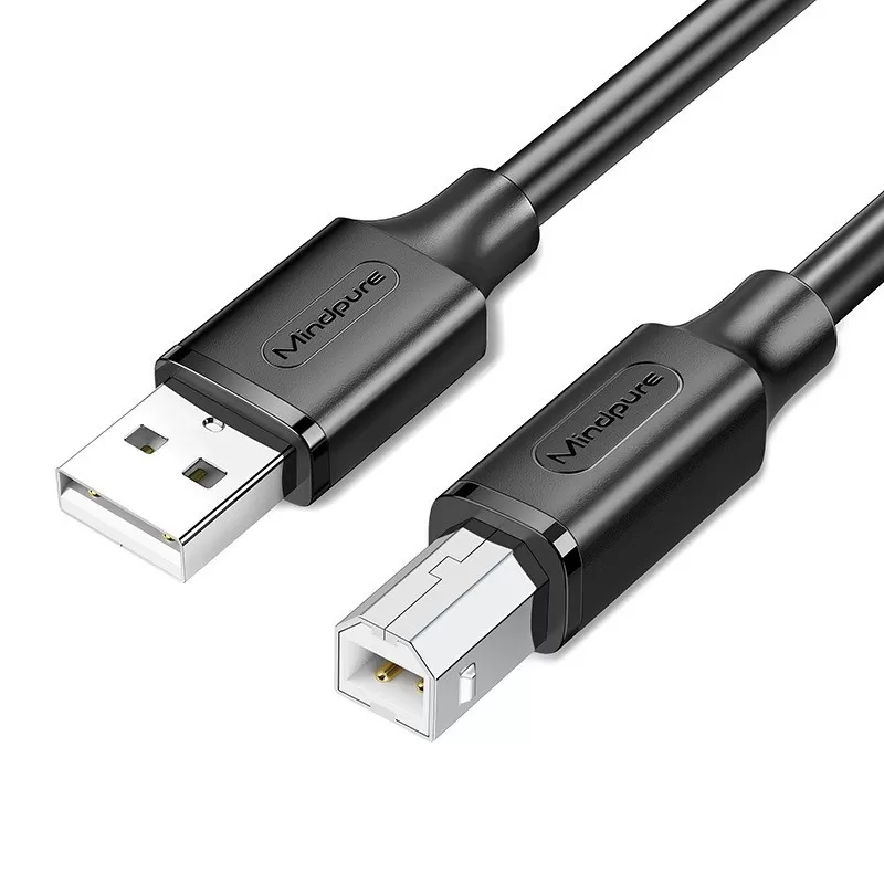 INF USB 2.0 Skrivarkabel - Syrefri Koppar USB-B till USB-A Sladd för Höghastighetsdataöverföring 10 m
