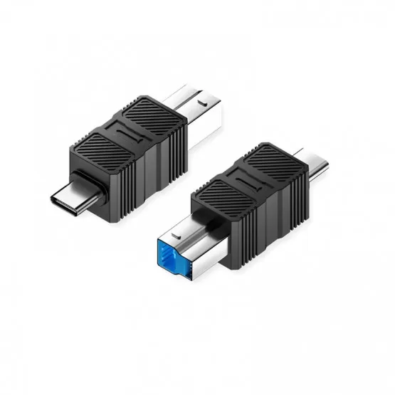 INF USB 3.0 B Hane till USB-C Hane Adapter (2-pack) - För Skrivare, Hårddiskar m.m.