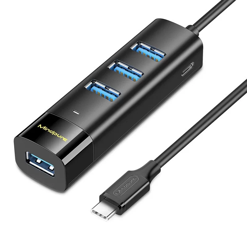 INF Type-C till 4-portars USB 3.0 Hub - Höghastighetsdataöverföring och Expanderad Anslutning 0,3 m