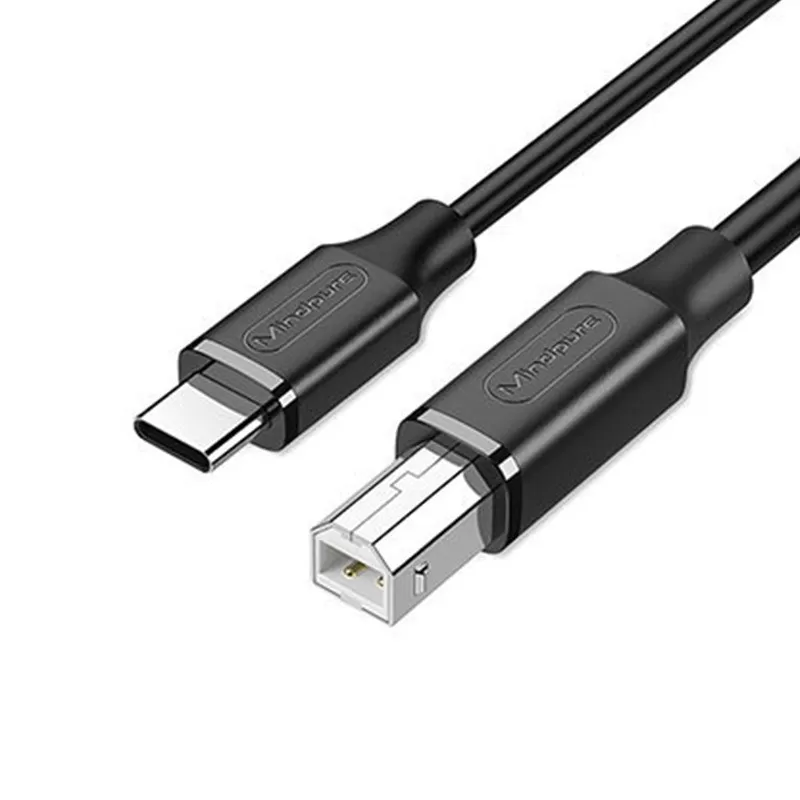INF Type-C till skrivarkabel - USB 2.0 Höghastighetsdataöverföring för skrivare, multifunktionsmaskiner och mer 1,5 miljoner