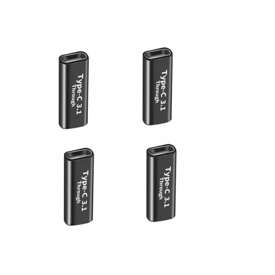 INF TYPE-C hona till TYPE-C hona 3.1 Adapter (4-pack) - Stödjer snabbladdning och 10Gbps dataöverföring