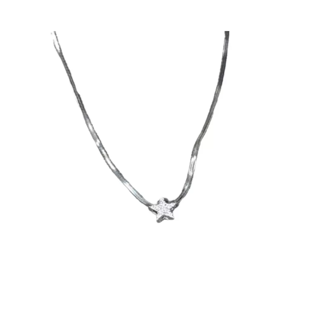 INF Stjärnformad ormbenhalsband - Lätt lyx, minimalistisk och trendig