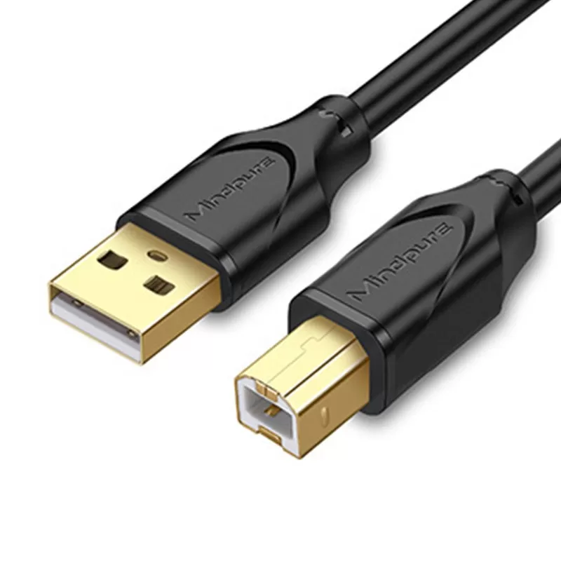 INF USB-skrivarkabel med chip - Högkvalitativ anslutning för din skrivare 10 m