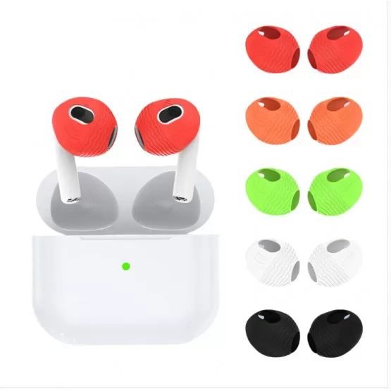 INF Silikon Öronproppar för Kompatibel med AirPods 3 - Bekväma, Halkfria och Dammtäta Öronkuddar i Blandade Färger