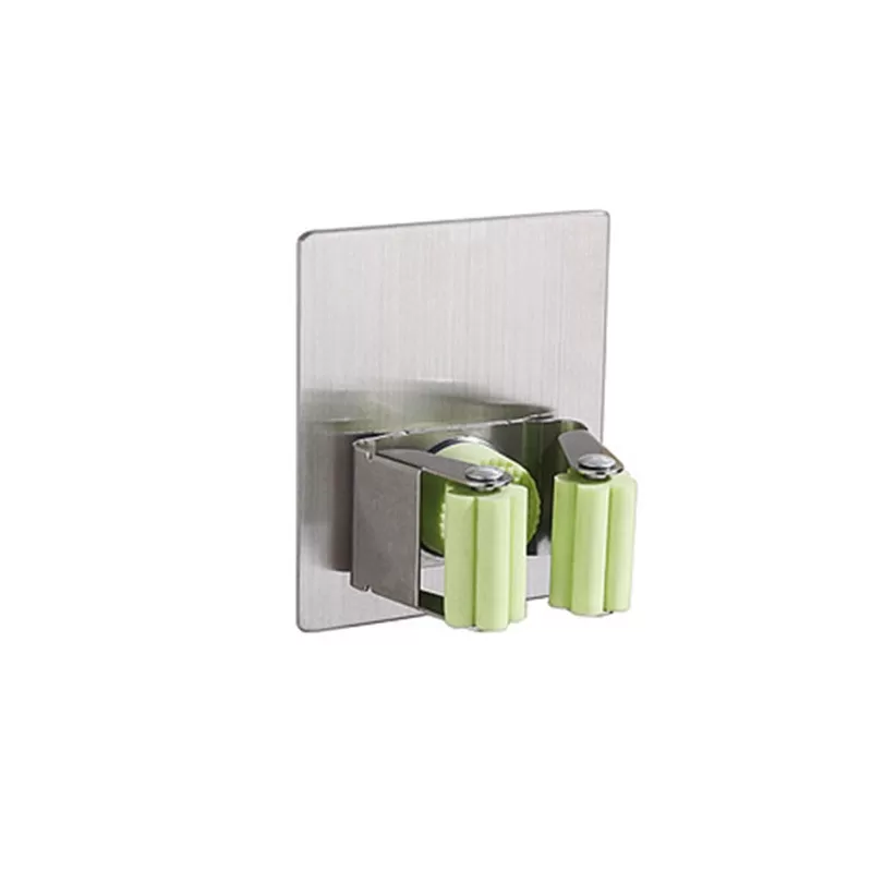 INF Fyrkantig Förtjockad Mopphållare - 304 Rostfritt Stål, Självhäftande