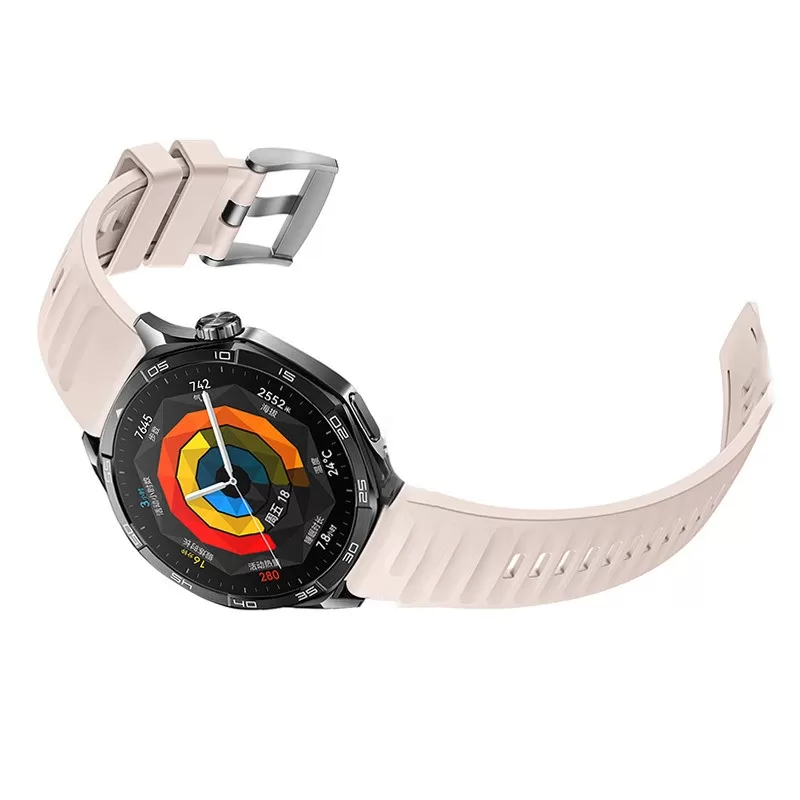 INF Kompatibel med Huawei GT5 Armband, Vågmönstrad Silikon Sportarmband för Huawei Watch GT5