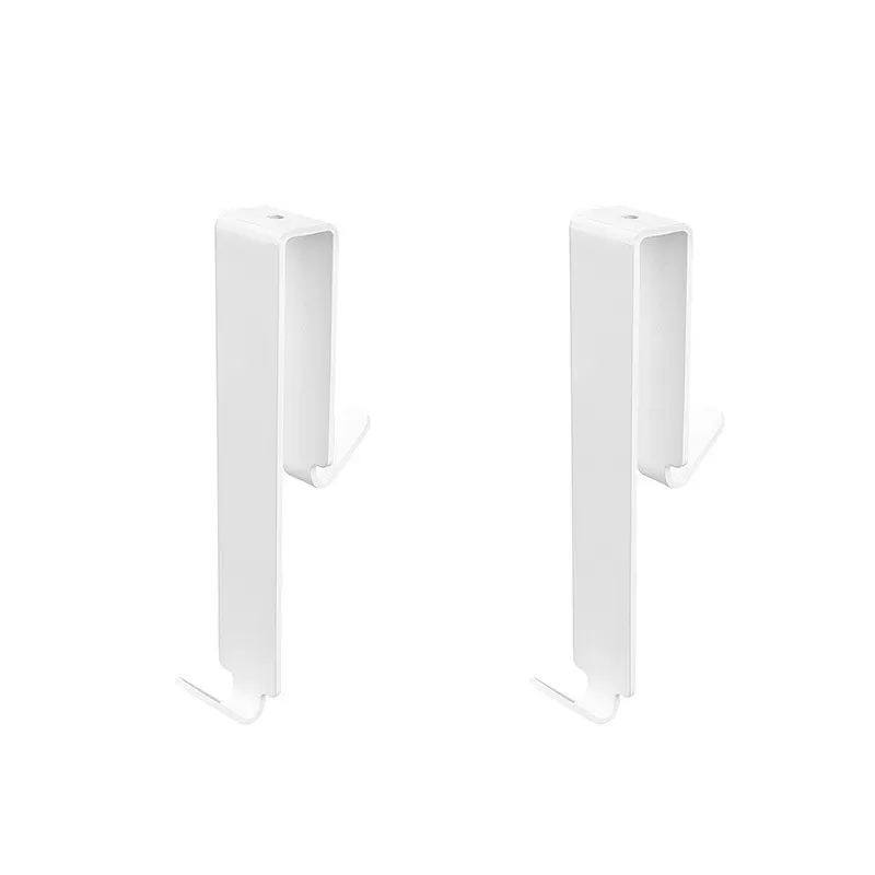 INF 2-pack Dubbelsidiga Ramlösa Krokar - Perfekt för Duschdörrar och Badrum Vit