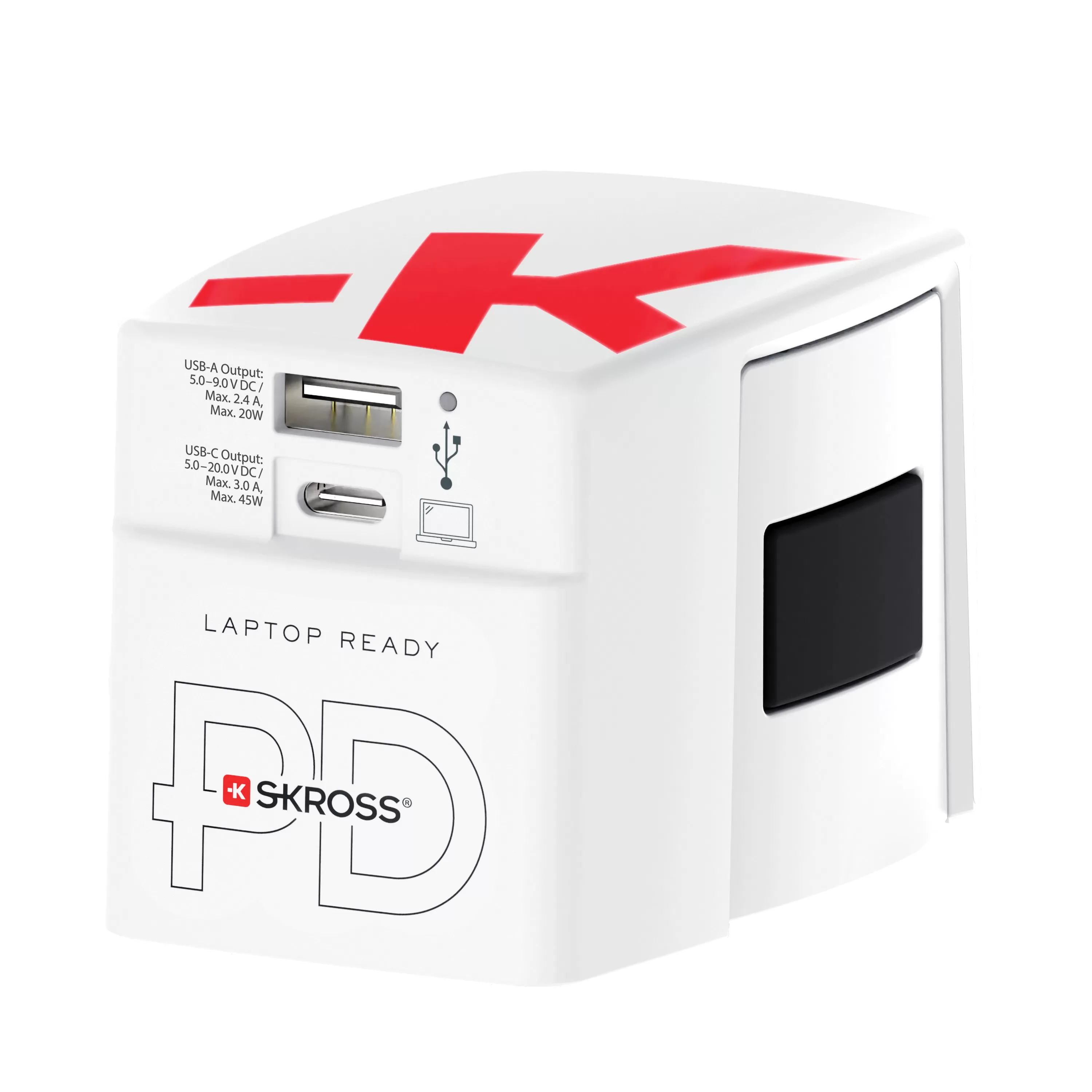 skross World USB Charger AC45PD - C to C cable included.