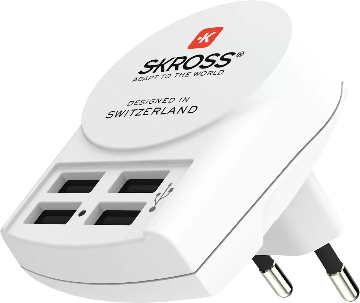 skross Euro USB Charger - 4xUSB Type A