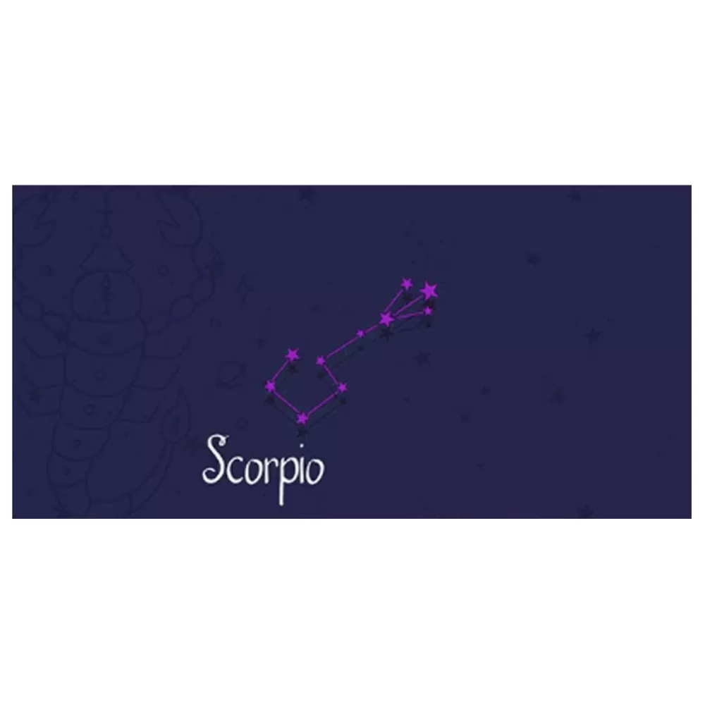 INF Skorpionen Stjärntecken Musmatta - Stor, Halkfri Gaming Musmatta