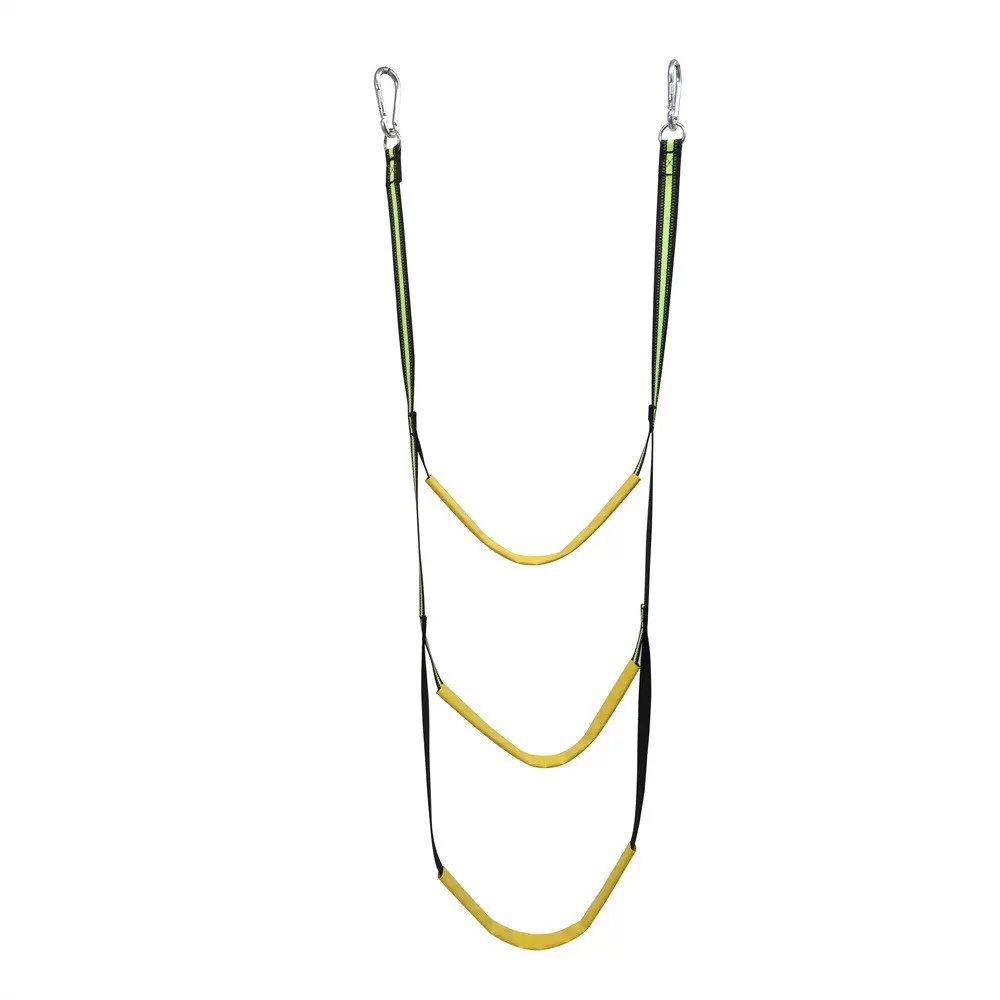 INF Uppblåsbar båt kajak stege fluorescerande grön - 3 steg