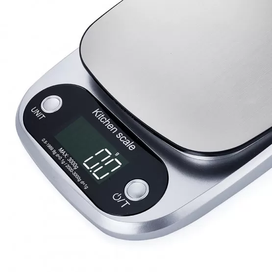 Infkg INF 3 kg Digital Köksvåg med Hög Precision - Perfekt för Matlagning och