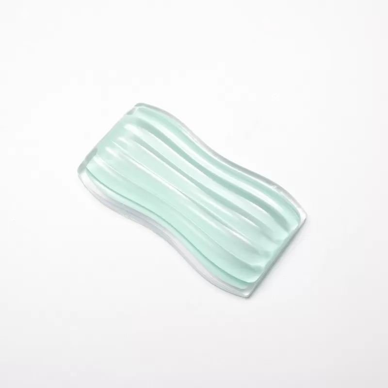 INF Transparent Silikon Musmatta - Ergonomisk Design för Komfort och Avlastning Grön