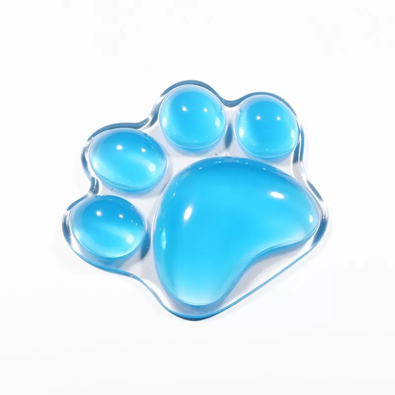 INF Transparent Silikon Musmatta - Ergonomisk Design för Komfort Blå