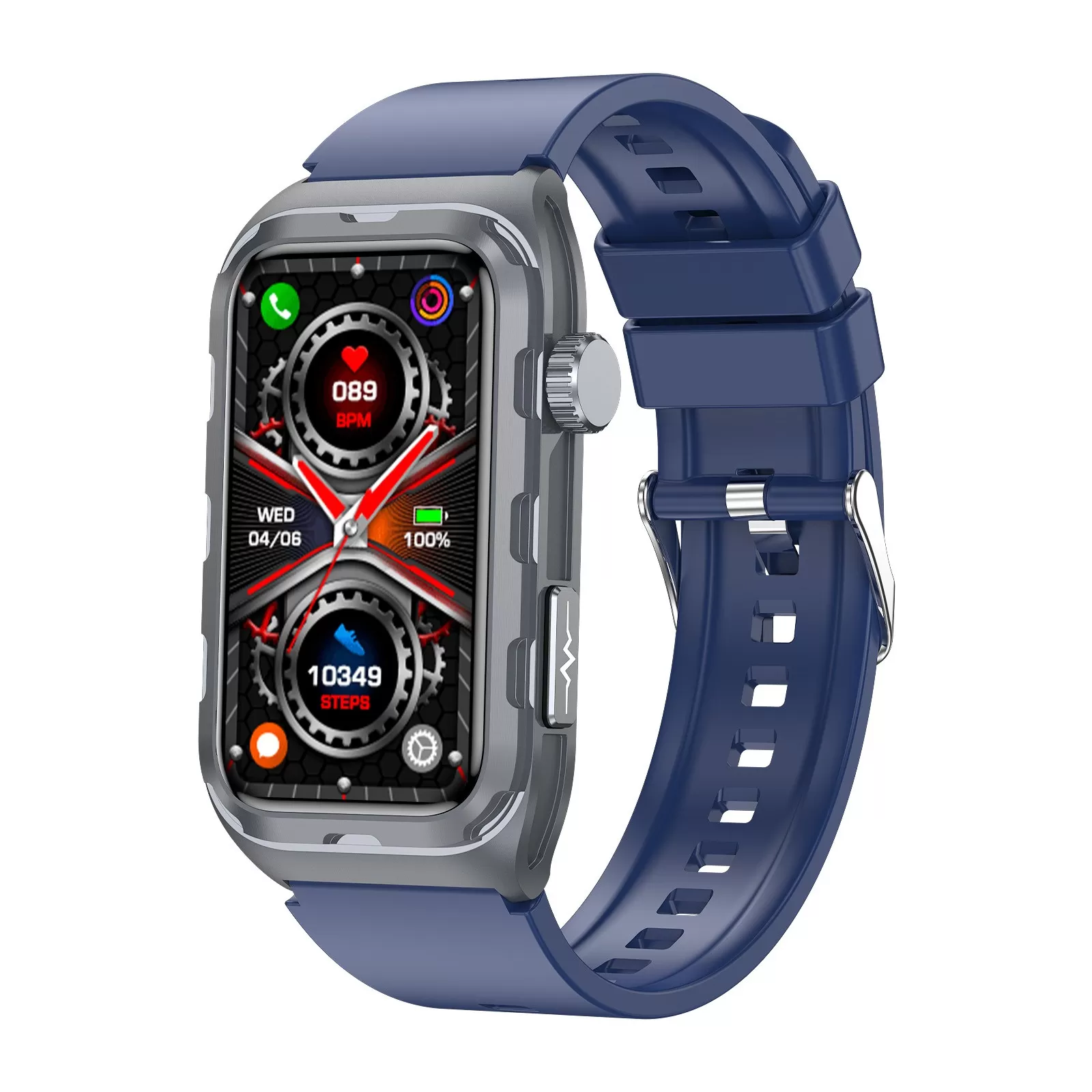 INF Smart armband med EKG-, blodtrycks- och kroppssammansättningsövervakning Blå