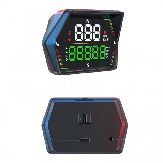 INF Head-Up Display (HUD) för Bil - Hastighet, Tid & Mer