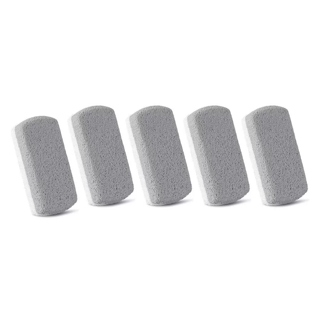 INF 5-pack Fotfil - Dubbelsidig Pimpsten för Fotvård, Avlägsnar Förhårdnader och Döda Hudceller Vit+Grå
