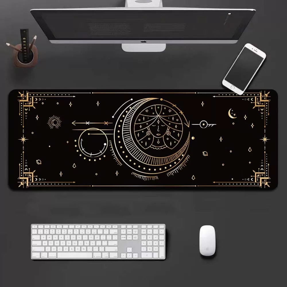 INF Extra Stor Virgo Tangentbordsmatta med Låskant - Optimerad för Gaming och Kontor