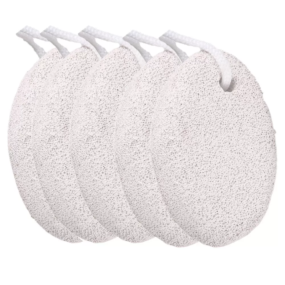 INF 5-pack Förtjockad Pimpsten - Effektiv Fotvård för Mjuka och Lena Fötter, Tar Bort Förhårdnader och Döda Hudceller