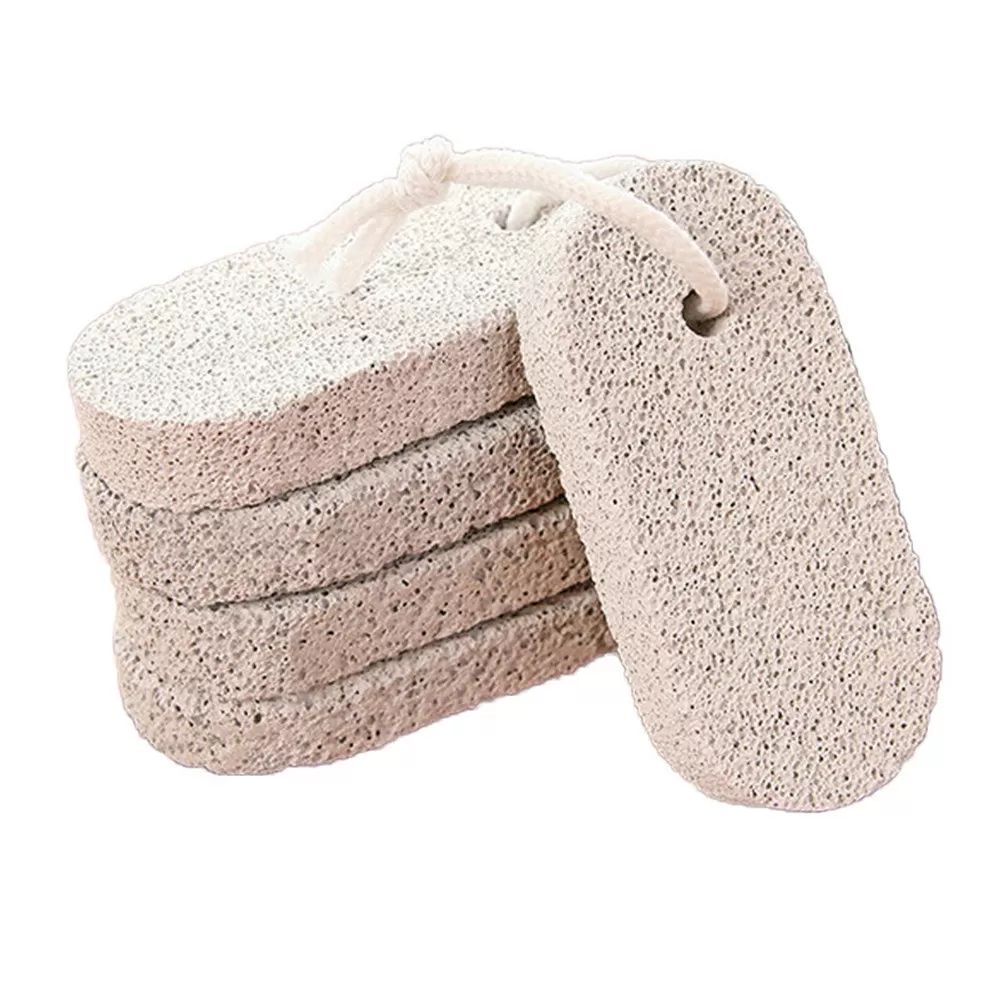 INF 5-pack Fotfil - Mjukgörande Pimpsten för Fötter, Tar Bort Förhårdnader och Döda Hudceller, Beige