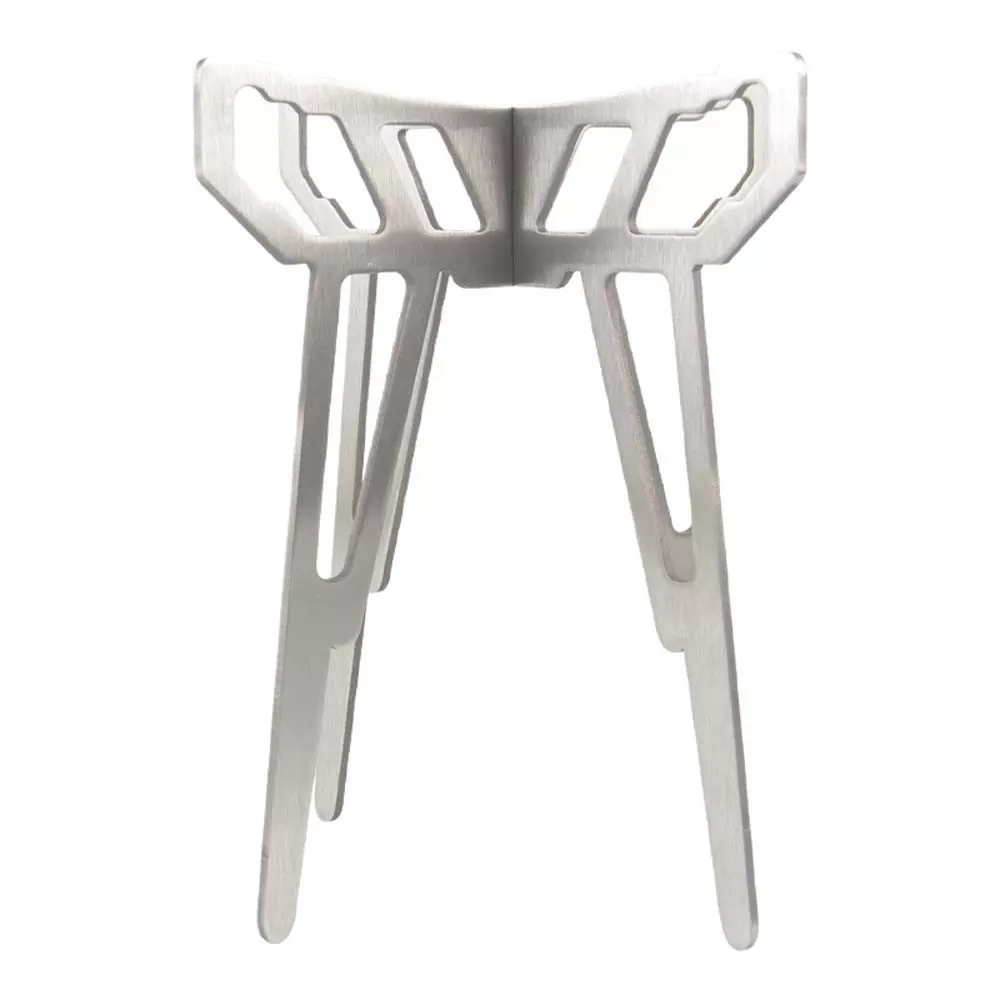 INF Bärbar Camping Vedspis i Rostfritt Stål - Lättvikts och Hopfällbar