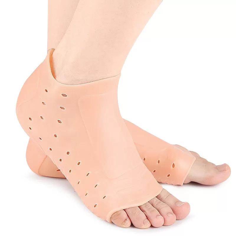 INF Fotledsskydd med Hål, SEBS Mjukt Stötdämpande Fotledsskydd för Hälsporre, Lindrar Smärta och Skyddar Fötterna