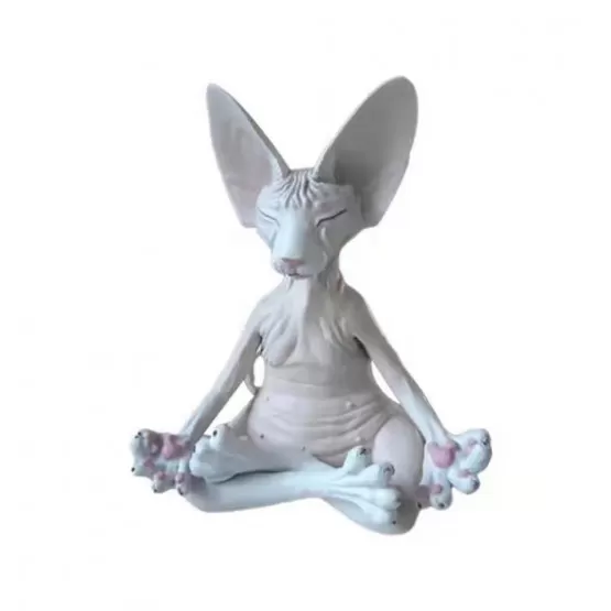 INF Liten 8cm Sfinks Katt Meditationsprydnad - Fridsam Heminredning