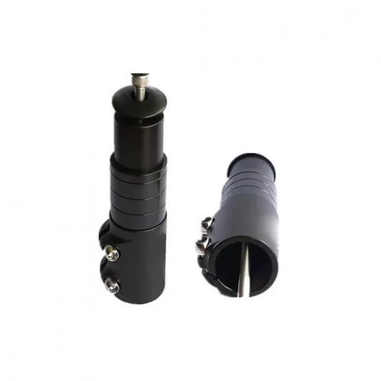 INF Cykelgaffel Head Tube Extender - Förläng din styrstam för en bekvämare cykeltur Svart