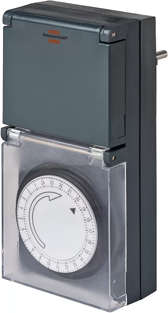 brennenstuhl Barnsäkert Uttag, 24timmars timer, utomhus, 16A