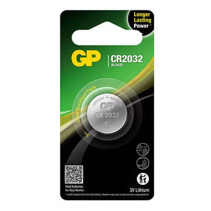 GP Knappcellsbatteri Litium CR2032 1-Pack