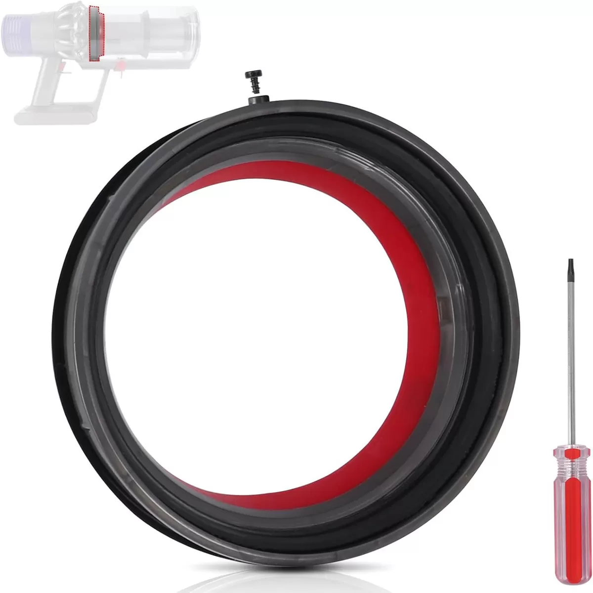 INF Uppgraderad tätningsring för dammbehållare kompatibelt med Dyson V11/V15 Gen5/SV-serien med T8 skruvmejsel