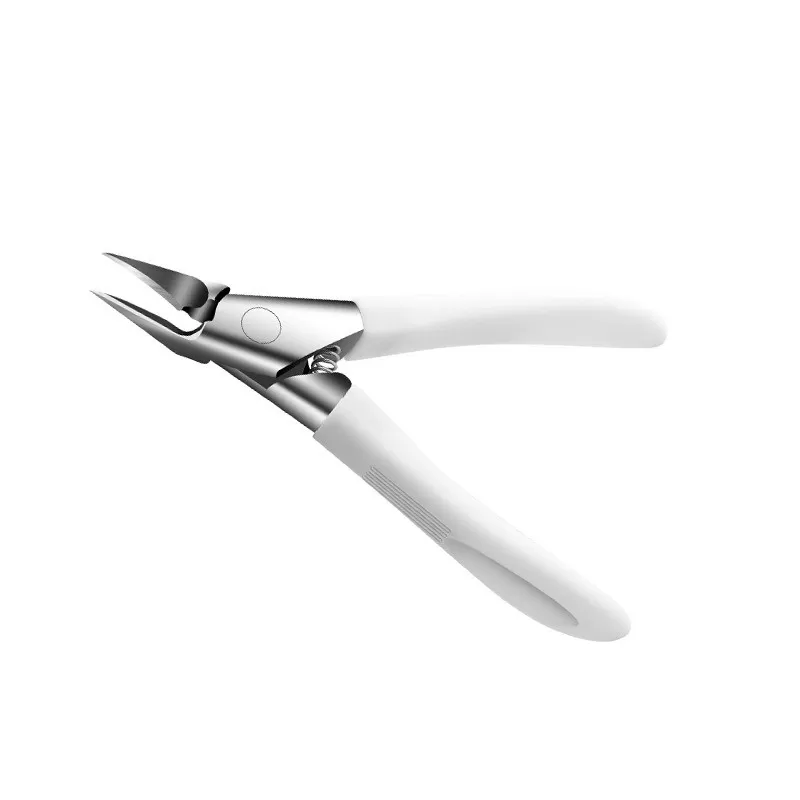 INF Vit liten snedbladig näbbtång kompatibel med nagelklippare och fotvårdsverktyg för effektiv nagelvård