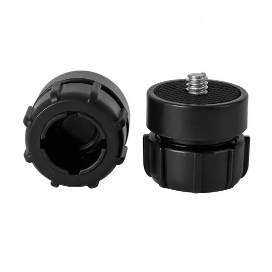 INF Svart ABS Gimbal Adapter Kompatibelt med 17mm Kulled 1/4 Gänga för Mobilhållare och Bilmontering