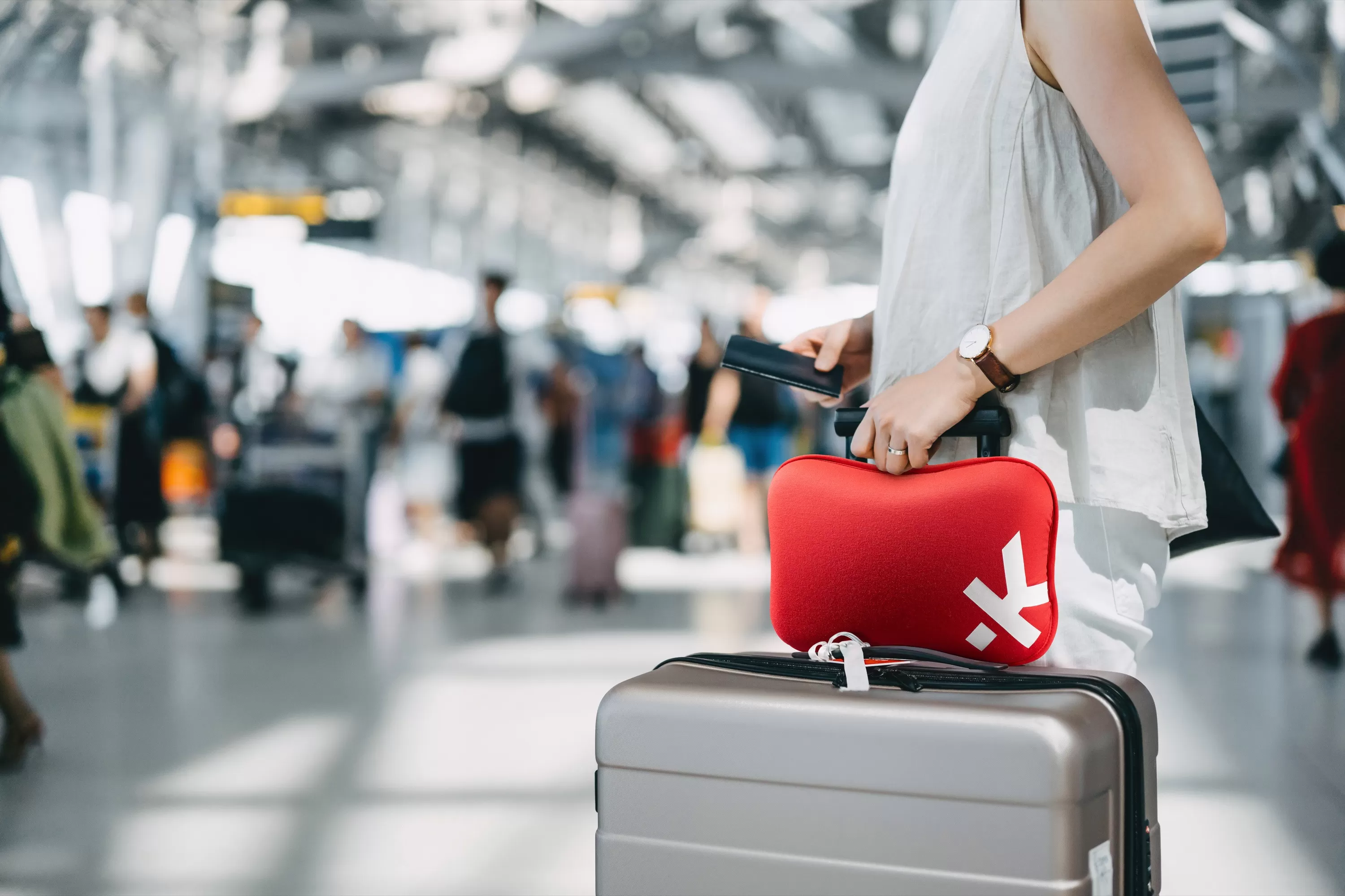 skross Travel Pillow Mini - Red / White