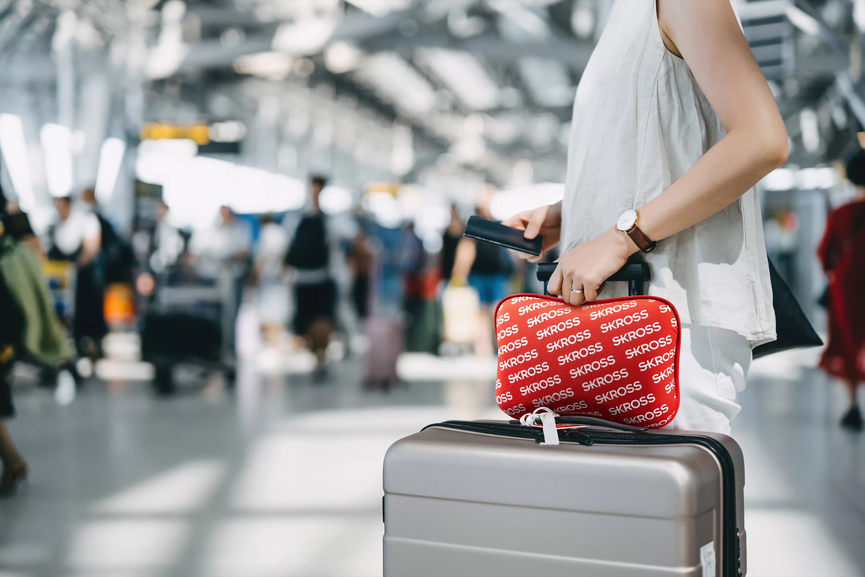 skross Travel Pillow Mini - Red /Skross Print