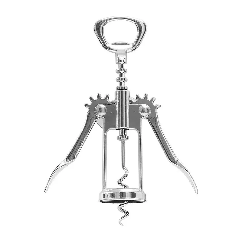 INF Rödvinsöppnare kompatibelt med hem och restaurang, multifunktionell zinklegering, silverfärgad med ergonomisk design