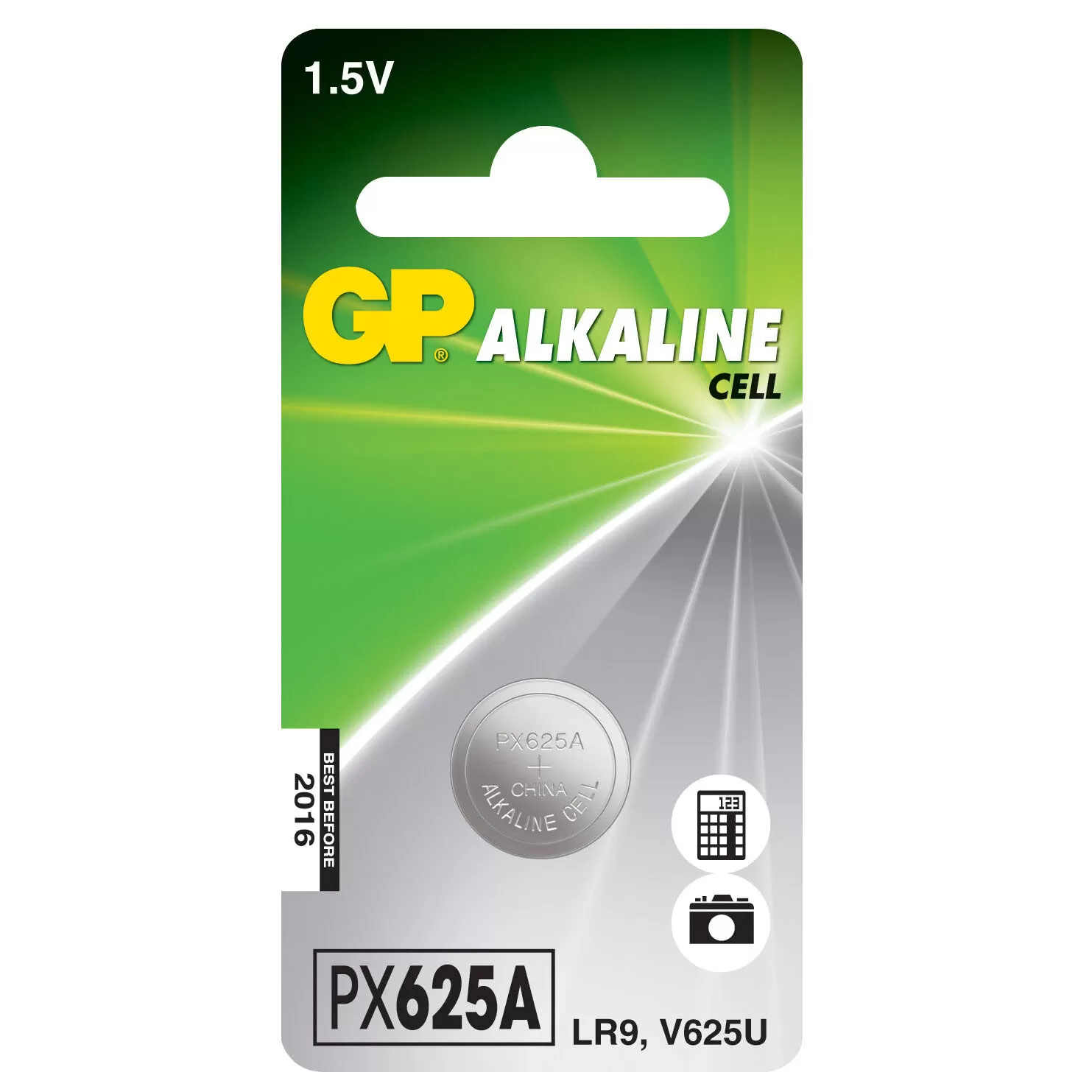 GP Knappcellsbatteri PX625A/LR9 Alkaline 1-Pack