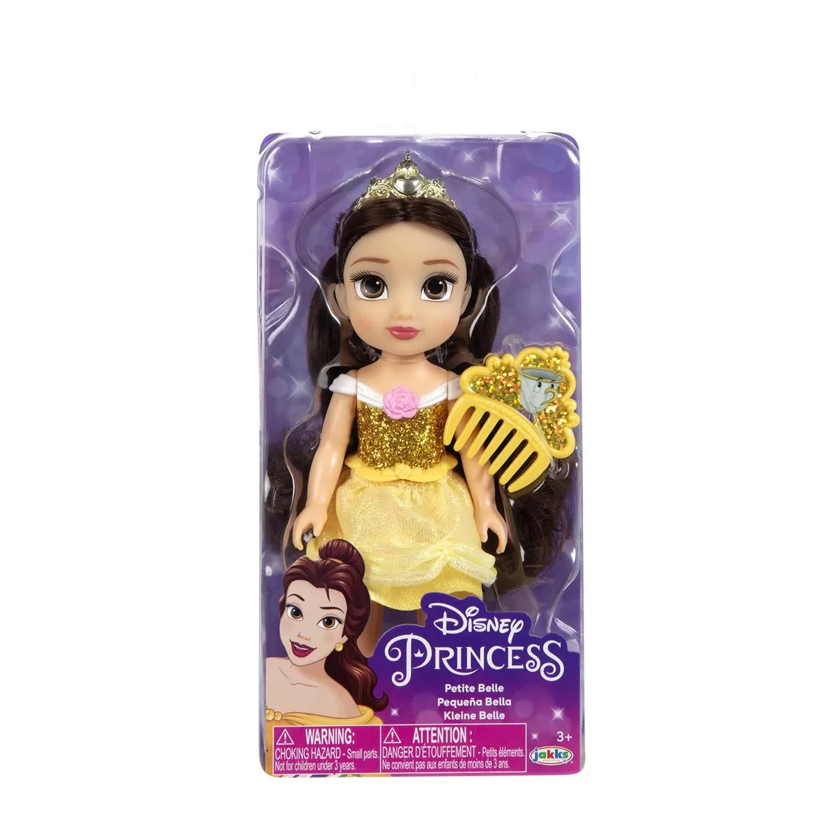 DISNEY 6 Inch Petite Doll With Comb Belle