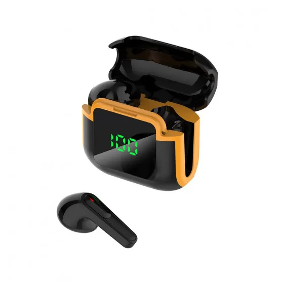 INF TWS Trådlösa Bluetooth Hörlurar med LED-Display, Halv-in-Ear Sport Mini Hörlurar, kompatibelt med Huawei, Samsung, APPLE,