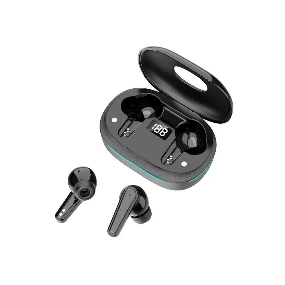 INF Trådlösa Bluetooth-hörlurar med ANC+ENC brusreducering och digital display
